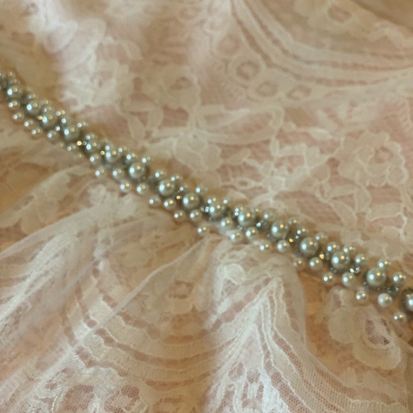 Rare Editions Blush Pink Mesh Dress - Picture 5 of 11